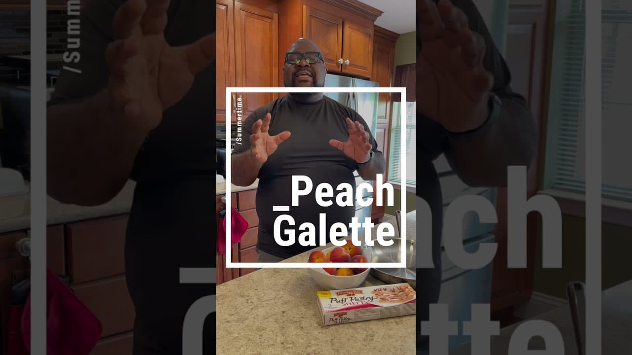 The Perfect Summer Treat: Mouthwatering Peach Galette Recipe!#blackcreator #blackfoodies #food — BFAM Cooking