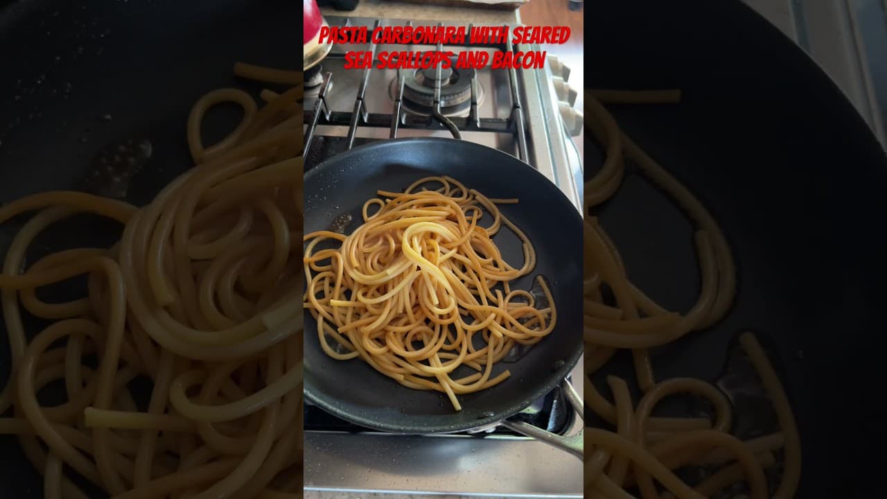 Master the Art of Italian Cuisine: Pasta Carbonara with Seared Scallops and Bacon — BFAM Cooking