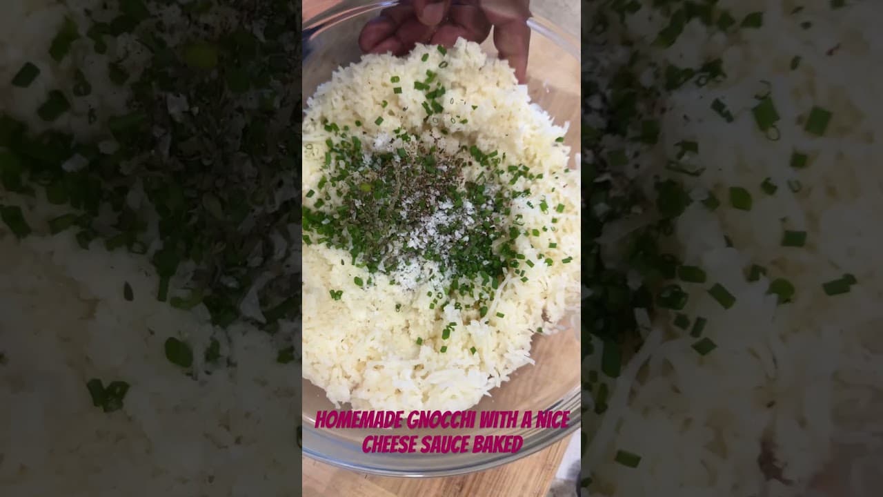 Homemade gnocchi with cheese sauce baked — BFAM Cooking