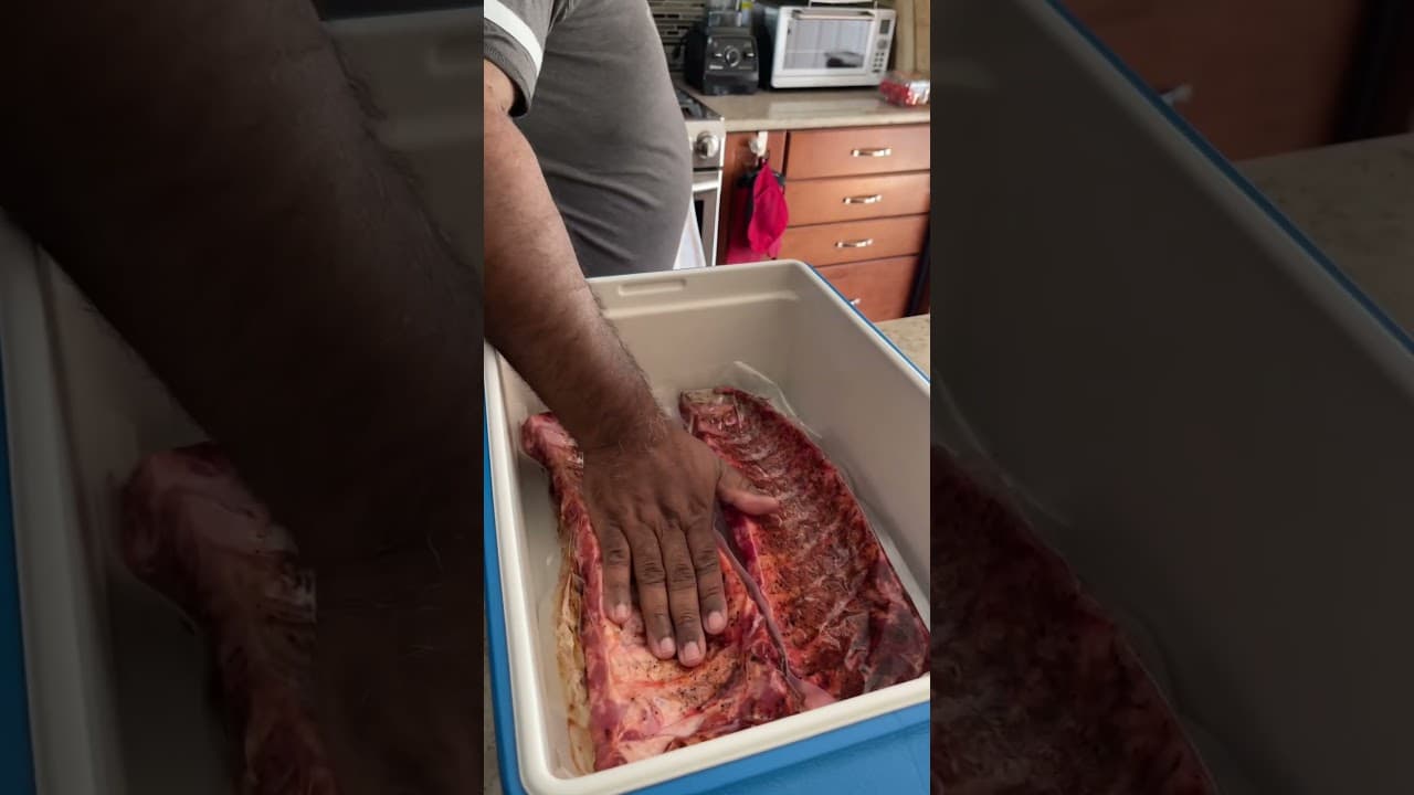 Best BBQ ribs: 12 hours/145 Sous Vide Sweet BabyBack BBQ Ribs #blackcreator #food #porkribs — BFAM Cooking