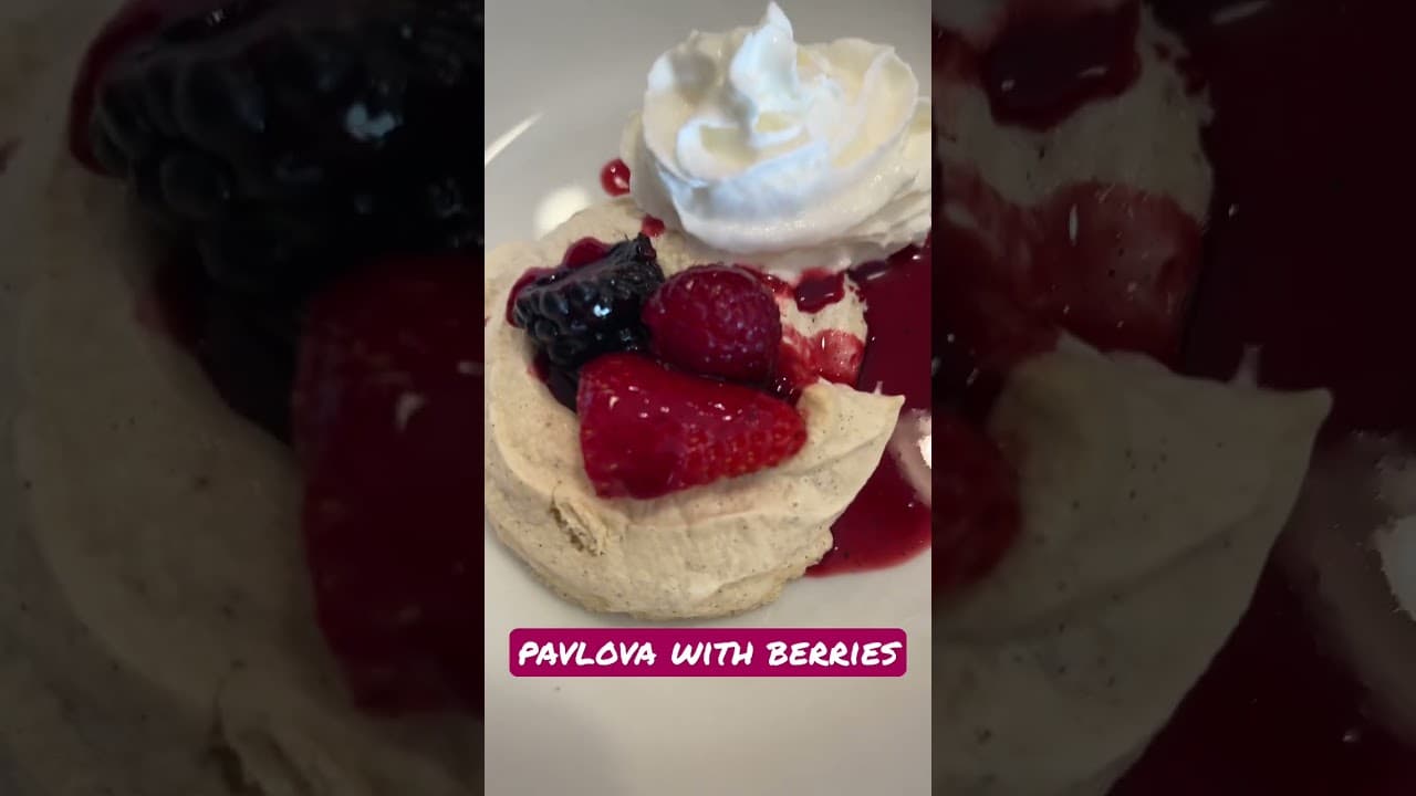 pavlova with berries #blackcreator #foodie #cooking — BFAM Cooking