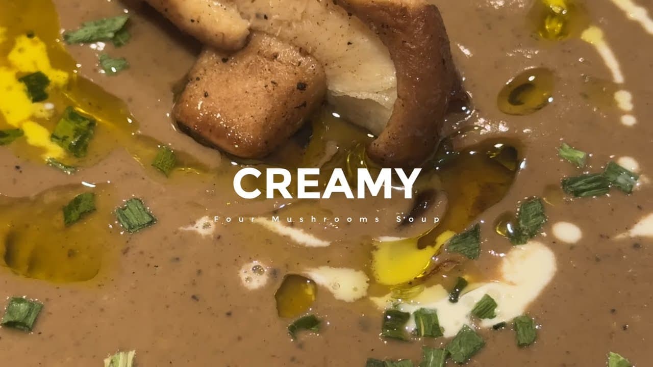 Indulge in the Irresistible Creamy Four Mushroom Soup Recipe! #learntocook #soup #howtomake — BFAM Cooking