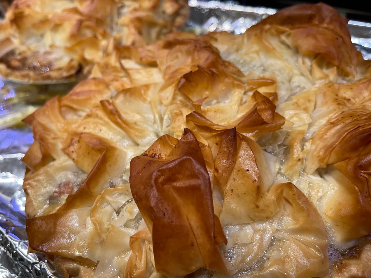 Phyllo Topped Chicken Pot Pie